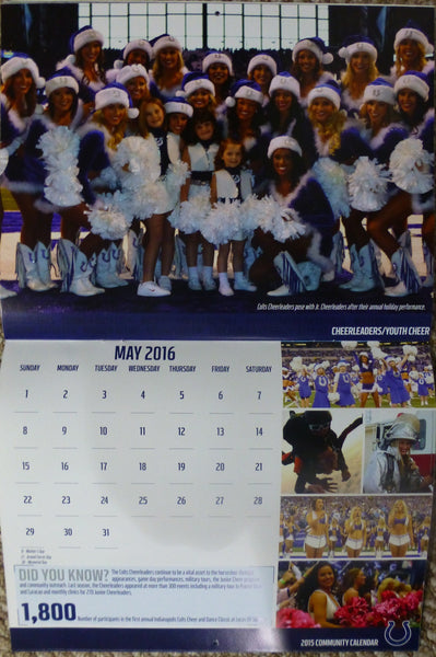 Indianapolis Colts 2015-2016 Calendar